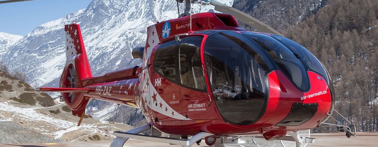 Die wunderschöne EC-130 der Air Zermatt