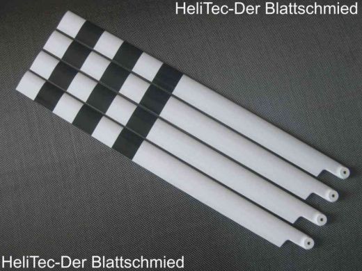 4-Blatt S-Schlag 600mm rechts lichtgrau mit schwarzen Streifen